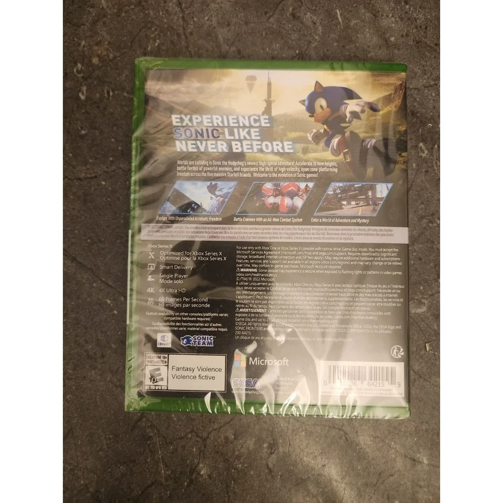 Sonic‎ Frontiers Microsoft Xbox One & Series X, 2022 New Sealed